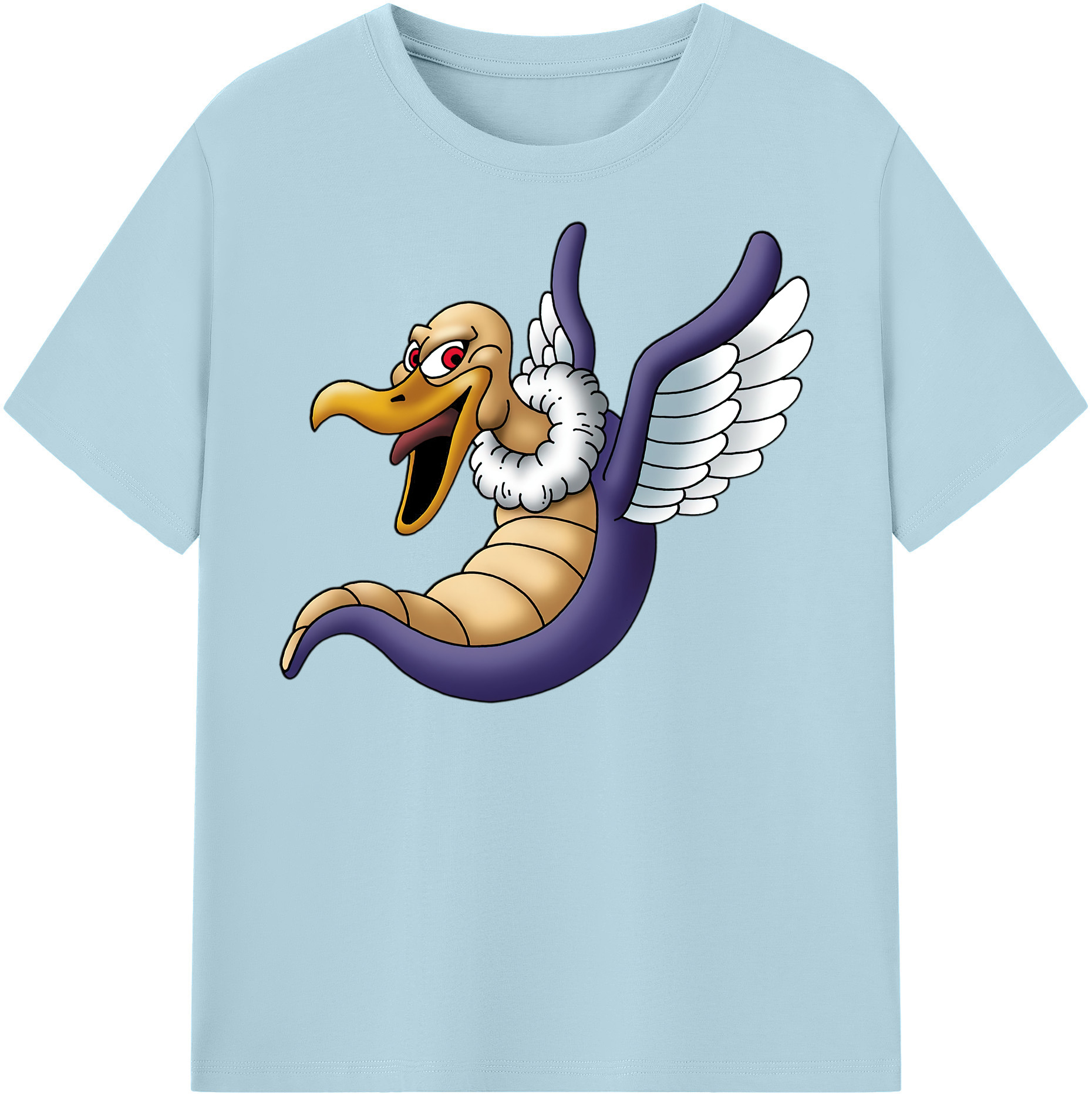 （画像用） ドラゴンクエスト Doragon Kuesuto Dragon Quest 綿100％半袖Tシャツ（フロントプリント）